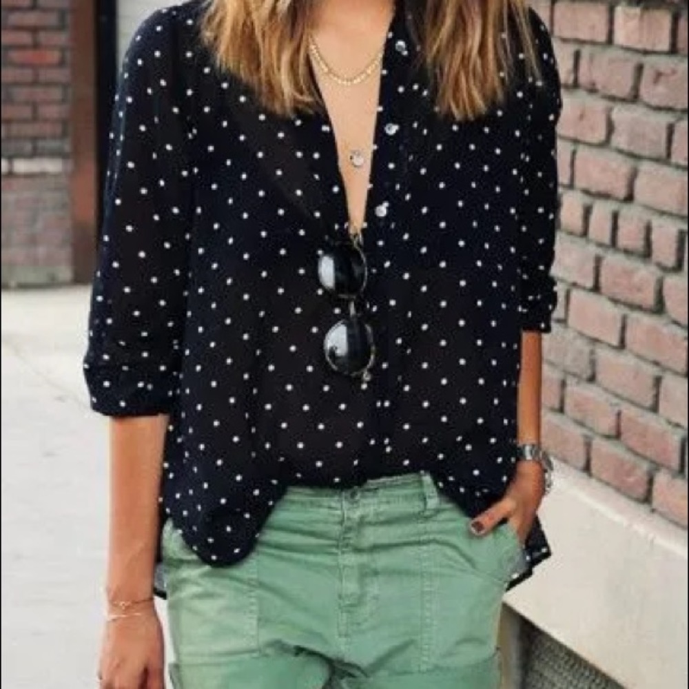 Navy Blouse
